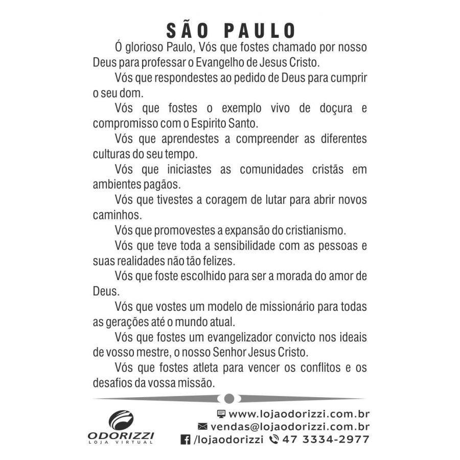 SANTINHO S�O PAULO - 200 unid