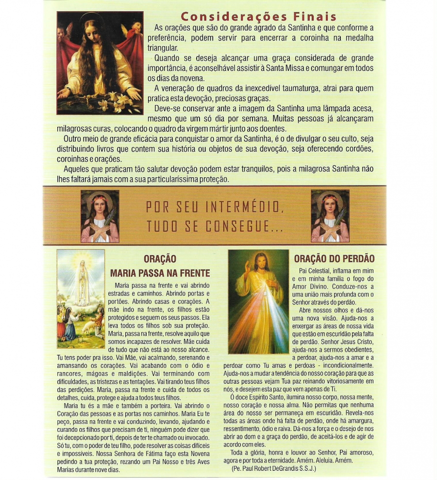 Livro Santa Filomena e os Milagres da F� 1 unid