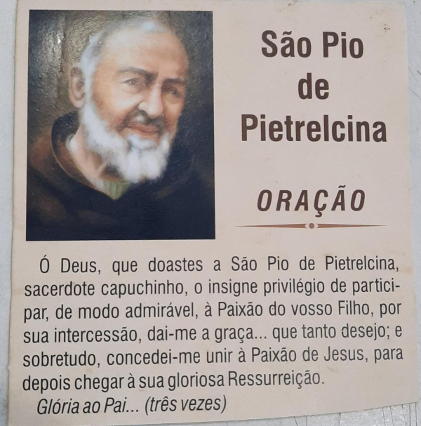 S�O PIO DE PIETRELCINA-ORA�AO- 100 UNIDADES