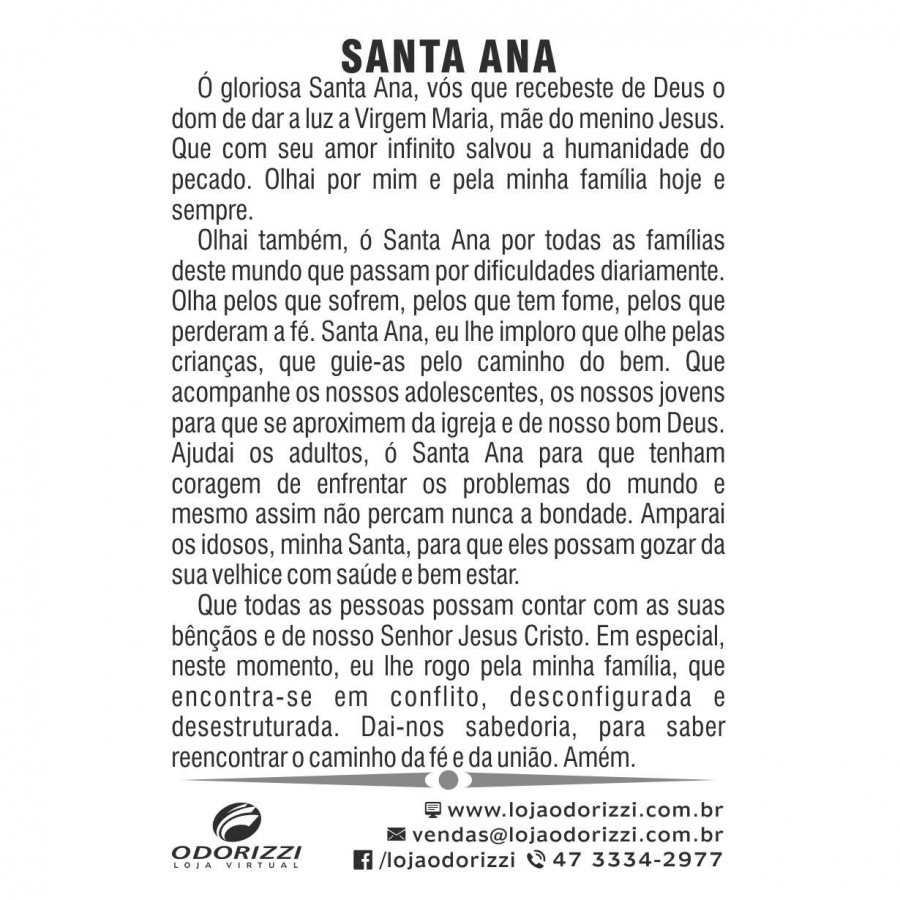 Santinho Santa Ana - 200 unid