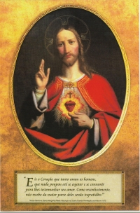 Poster Sagrado Coração de Jesus - 1 unid