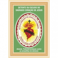 Escudo do Sagrado Coração de Jesus - 100 unid
